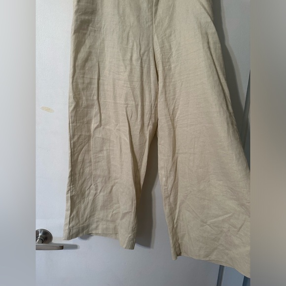 Sigrid Olsen Linen Pants with Built in Belt - Picture 2 of 8